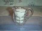 Clear Glass Pitcher Votive Candle Holder Three Inches Tall Scalloped Top