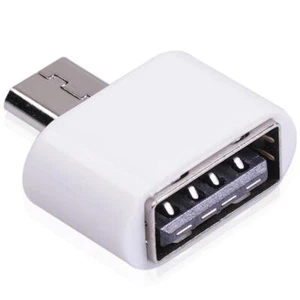 Micro USB Cable Adapter USB 2.0 to USB OTG Converter for Mouse (White 1pc) - Zdjęcie 1 z 12