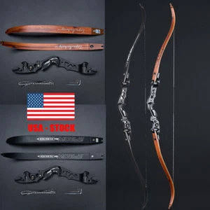 Archery 62" ILF Takedown Recurve Bow Aluminum Riser Competition Athletic Hunting - Picture 1 of 26
