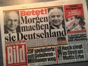 Bildzeitung BILD 09.02.1990 * Geschenk  28. 29. 30.  . Geburtstag    DDR - Bild 1 von 1