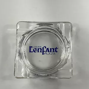 Loews L'enfant Plaza Hotel Vintage Glass Ashtray Advertisement - Picture 1 of 4