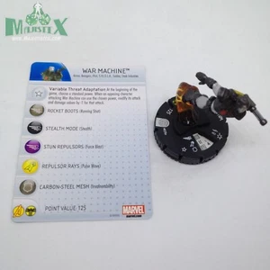 Heroclix Invincible Iron Man set Máquina de Guerra #029a ¡Figura rara con tarjeta! - Imagen 1 de 1