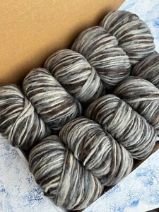 Lot Of Aran Balls Yarn, 10 Balls, 39/36/25% Wool/Acrylic/Polyamide - Picture 1 of 5