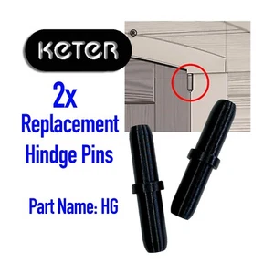 2 Stück Keter Scharnier Pin Ersatzfaktor Ersatzteile HG - Bild 1 von 6