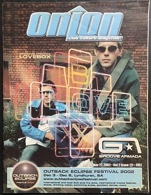 Onion Magazine Vol 2 Issue 111 Nov 14 2002 Groove Armada, Sasha & Gerling - Image 1 of 3