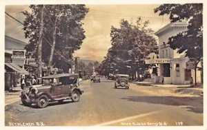 Bethlehem NH Drug & Ice Cream Store Colonial Theatre RPPC - Picture 1 of 1