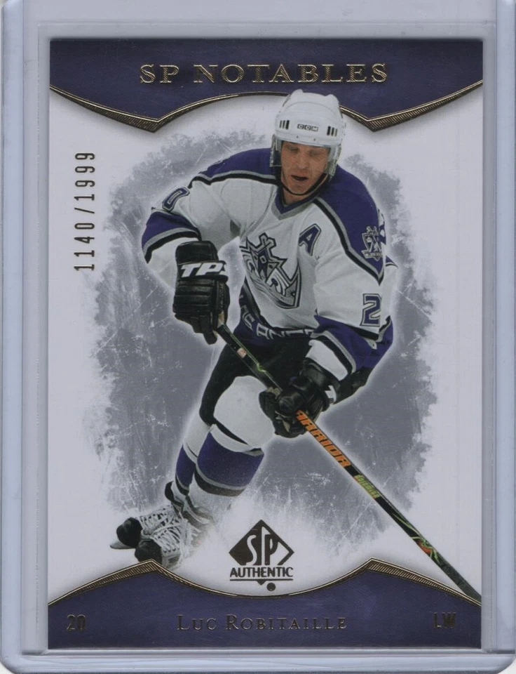 2007-08 SP Authentic SP Notables #134 Luc Robitaille 1140/1999 - 2 - Image 1 of 1