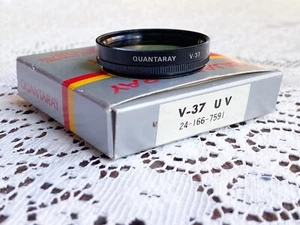 Quantaray V-37 UV 37mm Circular Polarizer Lens Filter w/ Case and Box - Picture 1 of 6