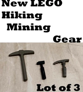 New LEGO Hammer Set Lot of 3 Rock Mining Mineral Hiking Climbing Gear Pick Axe - Picture 1 of 1