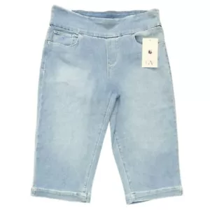Gloria Vanderbilt All Round Slimming Capri Women’s Size 8,10,&16 Blue New - Picture 1 of 37