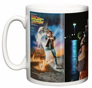 Ritorno al Futuro Locandina e Scena Film Classico 1985 Marty McFly Doc Tazza Caffè - Foto 1 di 4