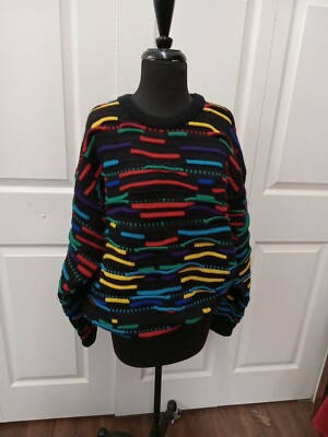 VTG COOGI Australia Multicolor 3D Textured Wo...