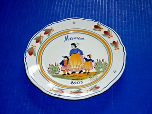Henriot Quimper 2005 Maman MOM Display Plate Number #107 OF 1257 ready to hang - Bild 1 von 4