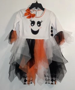Bonnie Jean Girls' Candy Corn Ghost Appliqued Halloween Legging Set 3t - Picture 1 of 9