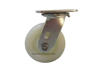 5DSSNYS 5" x 2" Stainless Steel Swivel Caster, Nylon Wheel, 900 lbs Capacity - Picture 1 of 1