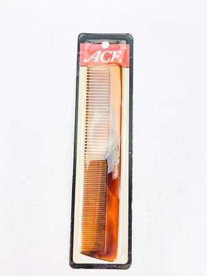 Peine de pelo Ace 64336 peine de aderezo acabado tortuga falso 7" vintage 2006 Foto 1 de 4