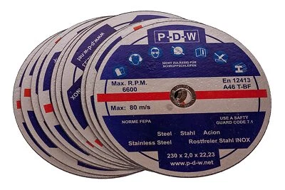 Trennscheiben Ø 230mm x 2 | INOX  | Flexscheiben | Winkelschleifer Flex Scheibe - Bild 1 von 2