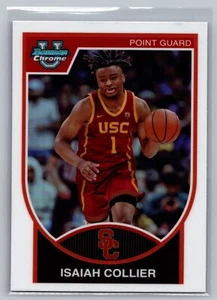 Isaiah Collier Throw Back Insert USC 2023-24 Bowman University Cromo Baloncesto - Imagen 1 de 2