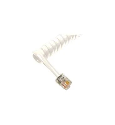 Cablesys 2500W Gcha444025-fwh  25' White Handset Cord - Image 1 of 2