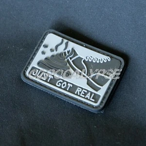 Sh*t Just got Real Morale Patch - novelty army tactical gel nerf hook molle gear - Picture 1 of 2