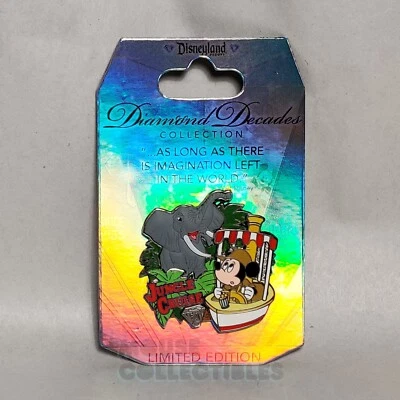 Prendedor de crucero por la selva de los parques de Disney Disneyland 60 Mickey Mouse patrón barco elefante Foto 1 de 4