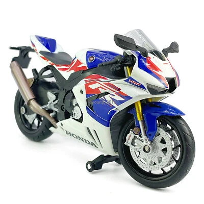 1:12 Honda CBR 1000RR-R Fireblade Motorcycle Model Diecast Toy Vehicle White - Image 1 of 4