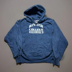 Vintage Champion Reverse Weave Hoodie River College Frauen Fußball Thrashed Größe Small - Bild 1 von 10
