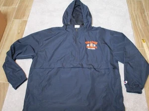 Pullover con cappuccio Syracuse Orange Champion uomo XL 1/2 zip blu navy - Foto 1 di 8