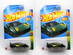 2022 Hot Wheels Lotus Evija #229 British Racing Green - Set of 2 - Picture 1 of 3