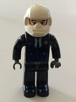 *NUEVO* Lego Minifigura 4 Juniors POLICÍA Casco Blanco 2.25 PULGADAS DE ALTO Foto 1 de 3