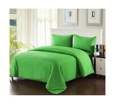 Tache 4 Piece Cotton Solid Lime Green Comforter Set with Zipper, California K...