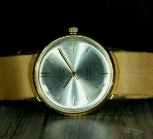 Wrist Watch Poljot de Luxe 36 mm super slim Vintage Soviet mechanical mens - Picture 1 of 12