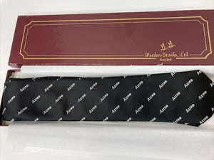 VTG RCA Astro-Electronics Tie by Warden Brooks Ltd. Black Salesman RARE HTF NOS - Picture 1 of 10
