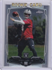 DEREK CARR ROOKIE CARD New Orleans Saints Raiders RC 2014 Topps Chrome Football - Bild 1 von 2