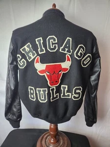 🔥🚨Vintage Chalk Line Med Chicago Bulls Wool Varsity Jacket EUC Rare! - Picture 1 of 10