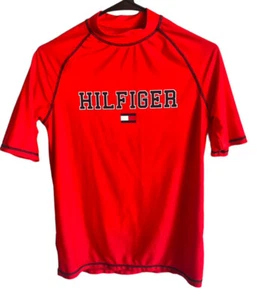 Tommy Hilfiger Swim | Tommy Hilfiger Boys Size 16-18 short sleeve | Red - Picture 1 of 4