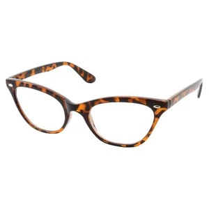+4.00 | Gafas de lectura de alto poder de aumento fuerte para mujer tortuga ojo de gato - Imagen 1 de 5