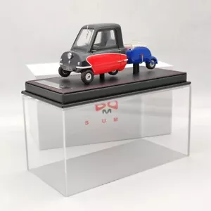 Super Unit modelo 1/18 PEEL P50 con remolque pav 1964 negro/rojo coche de resina limitado - Imagen 1 de 7