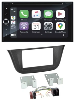 Blaupunkt 2DIN Bluetooth DAB USB DVD MP3 Autoradio für Iveco Daily (ab 2014) - Bild 1 von 4