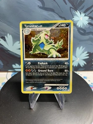 Pokemon Tyranitar 17/123 Mysterious Treasures Holo MP - Image 1 of 2