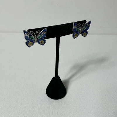 Pendientes mariposa azul Gucci Foto 1 de 3