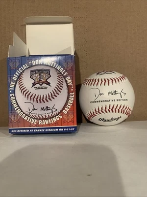 Don Mattingly - 1997 “Mattingly Day” At Yankee Stadium Commemorative Ball - Image 1 of 4