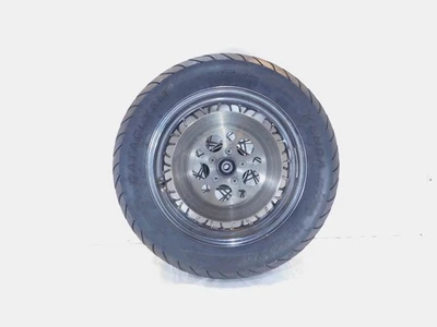 Harley Davidson Dyna Softail & Sportster 883 & 1200 Spoked Rear Wheel Rim & Tire - Image 1 of 4