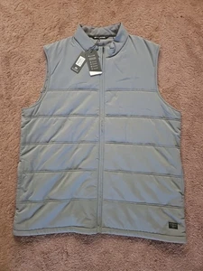 Travis Matthew Men's 2xl Gray Cold Bay Performance Golf Vest Full Zip - Picture 1 of 6