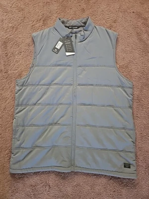Travis Matthew Men's 2xl Gray Cold Bay Performance Golf Vest Full Zip - Image 1 of 4