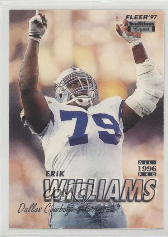 1997 Fleer All-Pro Traditions Crystal Erik Williams #44 - Image 1 of 2