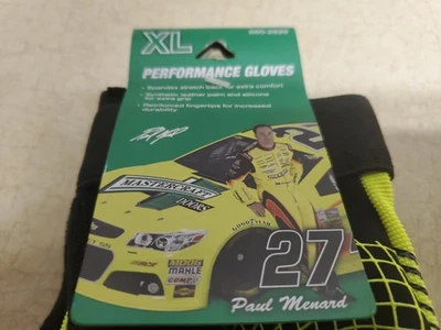 Novo Par de Luvas de Elastano Menard Performance Paul Menard #27 Tamanho X L 660-2929 - Imagem 1 de 4