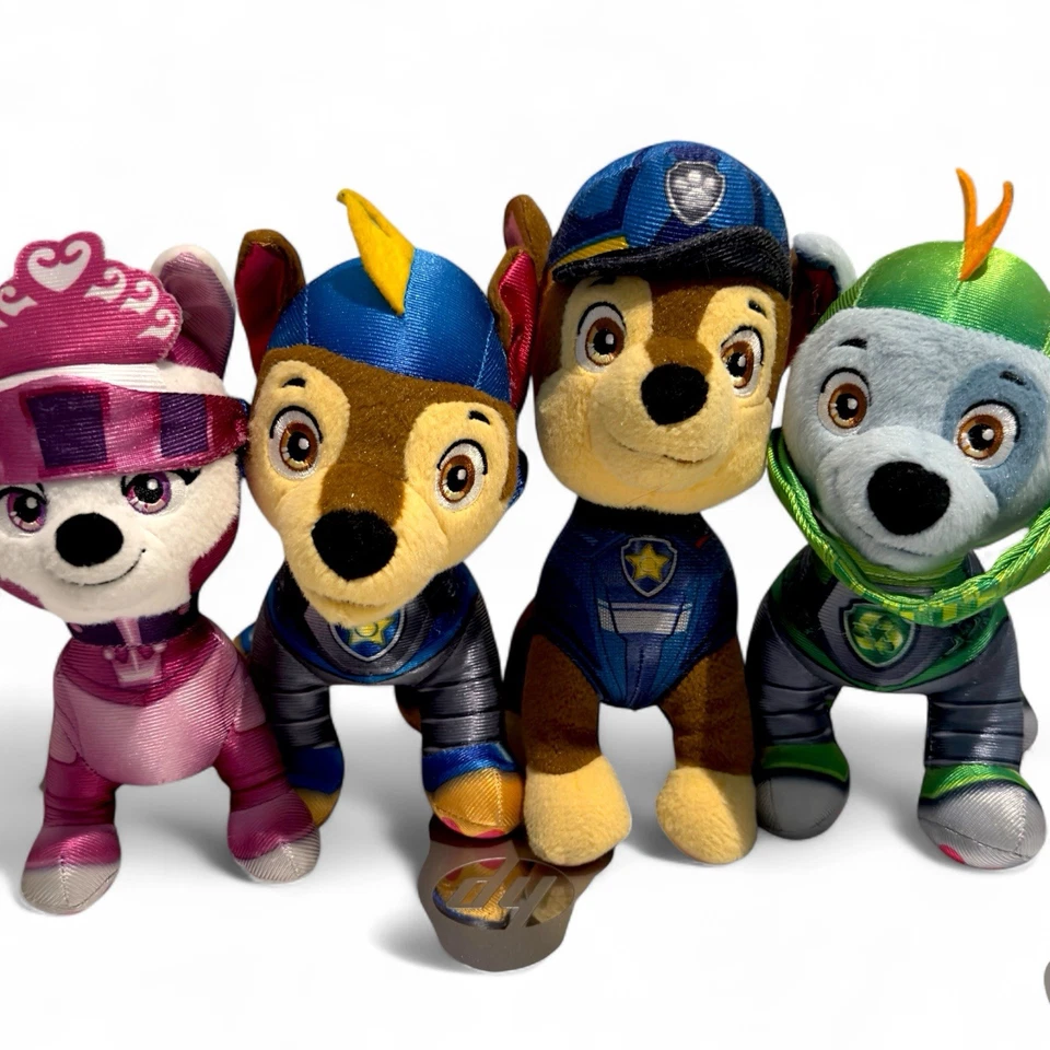 Paw Patrol Plush Lot of 4 Skye Chase Rocky Nickelodeon Superhero 8” Bundle - Image 1 of 4