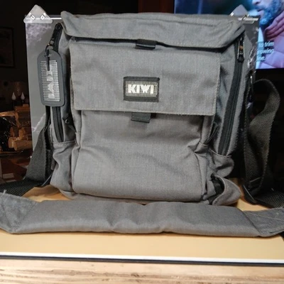 Bolso acolchado vintage para cámara KIWI, color gris multi bolsillo Foto 1 de 4