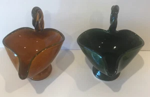 Lou Pignatier French Studio Pottery Pair Of Vintage Spades - Signed Bowls - Picture 1 of 6